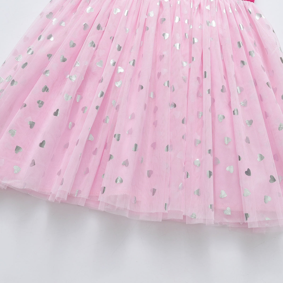 Kids Girls Heart Yarn Long Sleeve Dress childrensterritory
