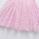 Kids Girls Heart Yarn Long Sleeve Dress childrensterritory