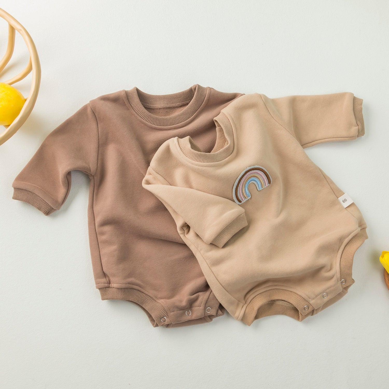 Rainbow Embroidered Baby Girls/Boys Bodysuit childrensterritory