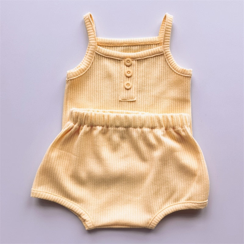Baby/Toddler Summer Solid Clothes Sets childrensterritory