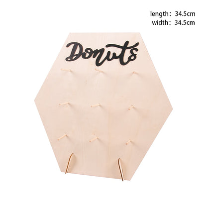 Wooden Donut Wall/Stand for Party Decoration childrensterritory