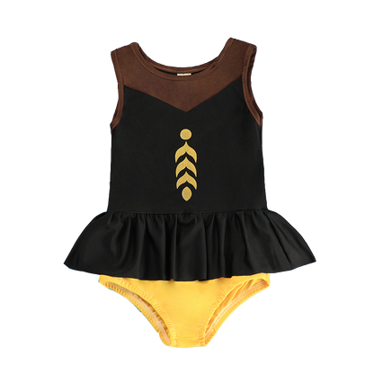 Cartoon Princess 2Pcs Swimwear for kids Girls childrensterritory