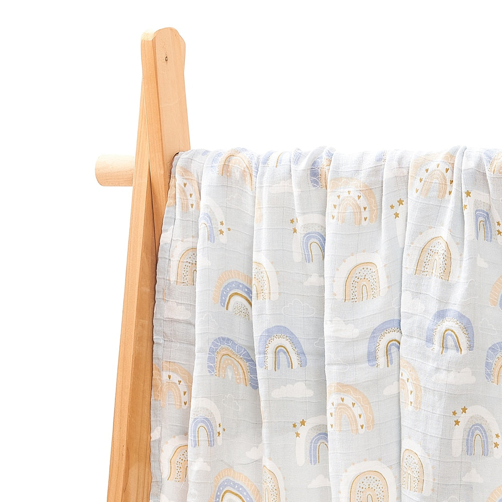 Bamboo Muslin Cotton Baby Swaddle/Wraps childrensterritory