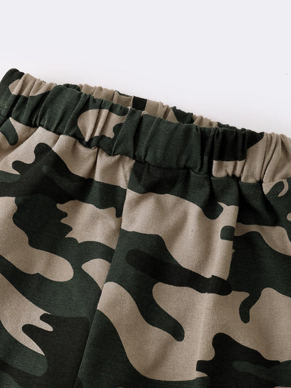 Camouflage 2Piece Hooded Outfit Set for Baby Boy childrensterritory