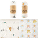 2 Pieces Pack Muslin Cotton Baby Swaddles/Blankets childrensterritory