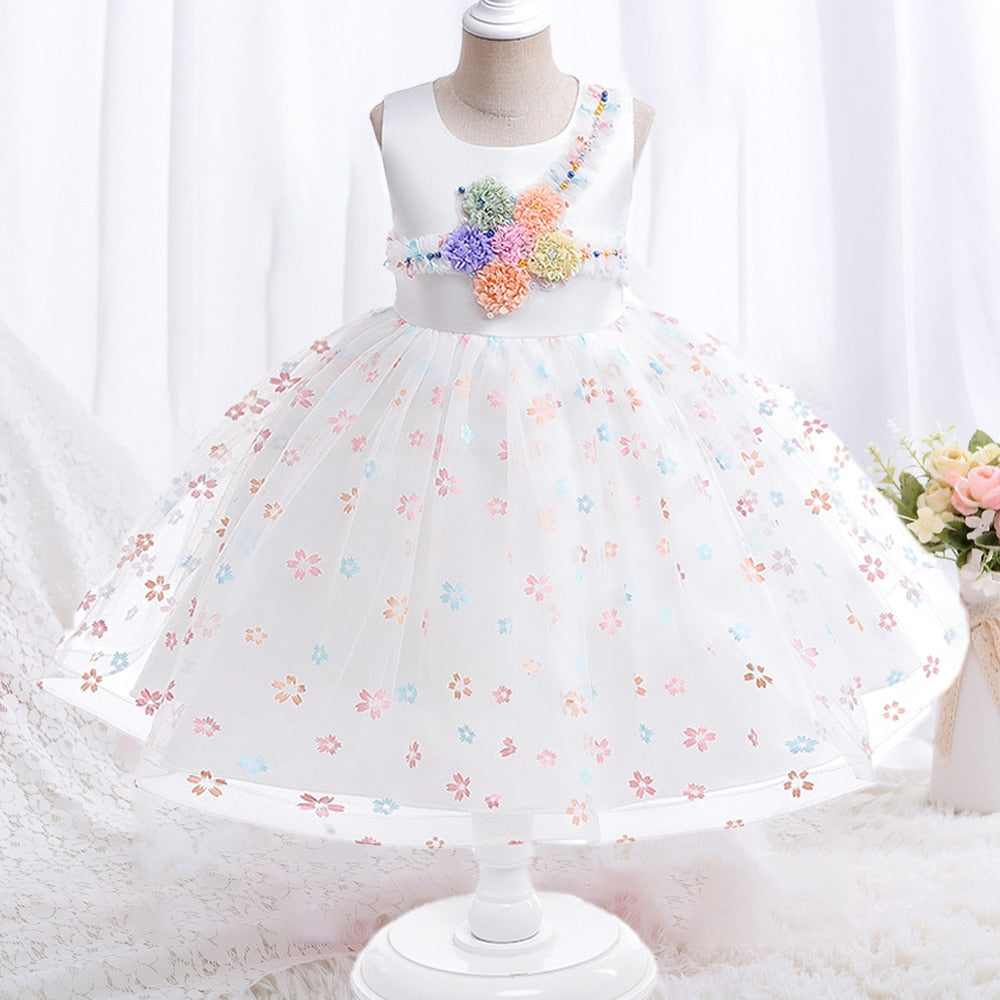 Kids Girls Colorful Flowers&
