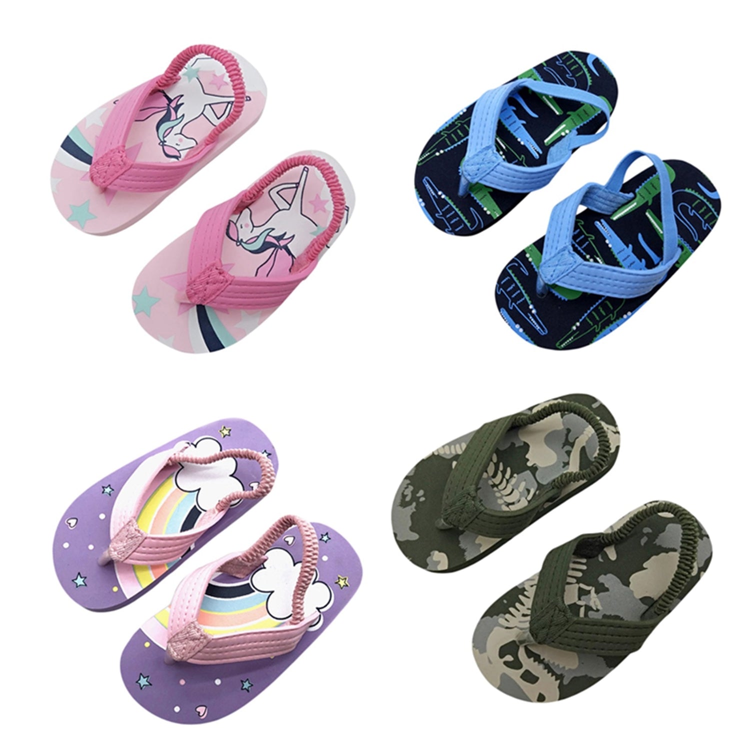 Baby/Kid Flip Flops Sandals with Back Strap childrensterritory