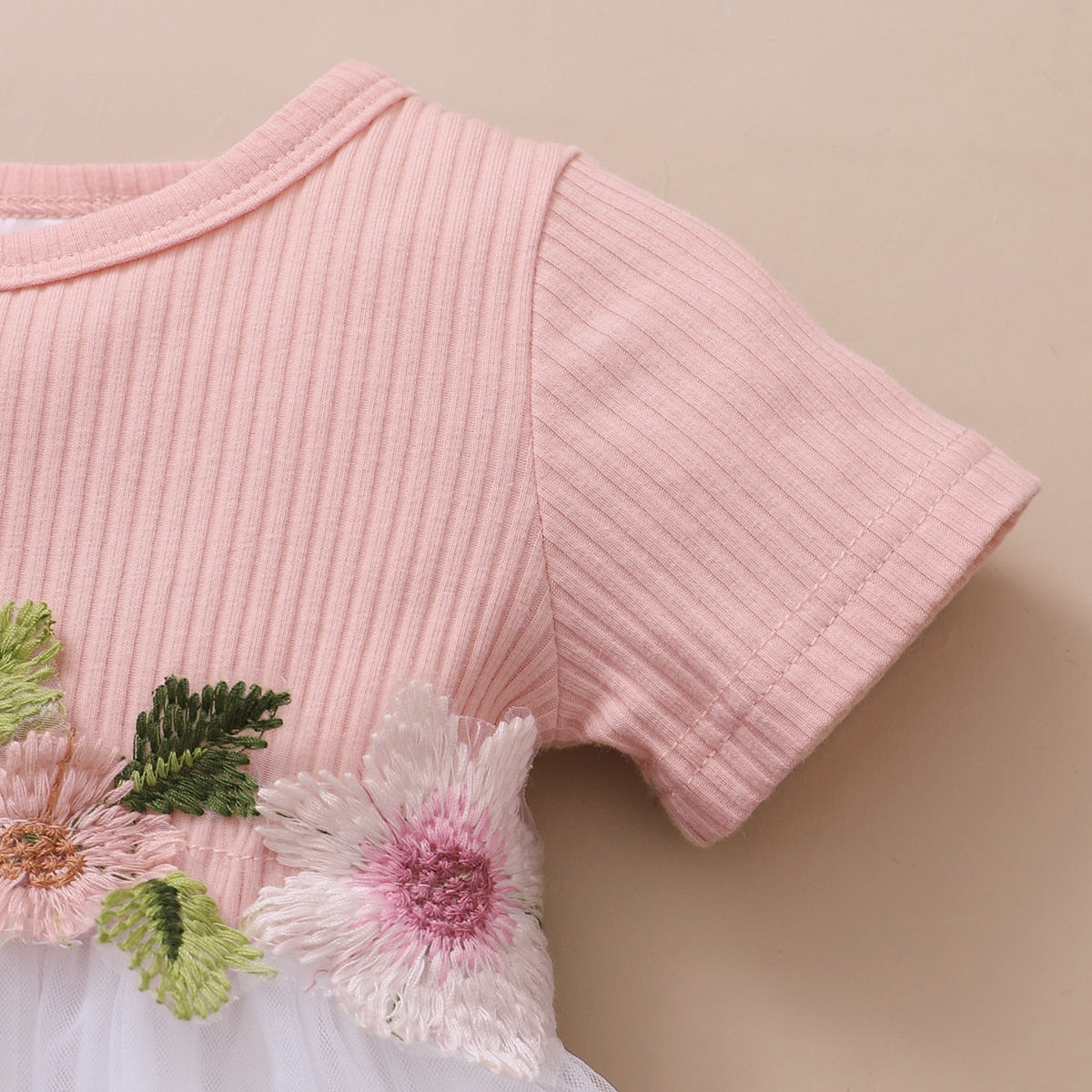 Baby Girls A-line Summer Party Dress with Headband childrensterritory