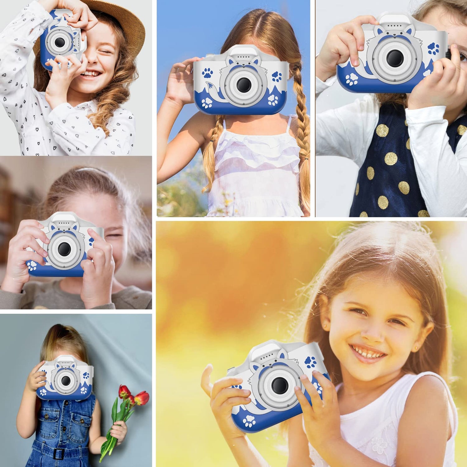 Cartoon Fox Design 40MP HD Camera Toys for Kids childrensterritory