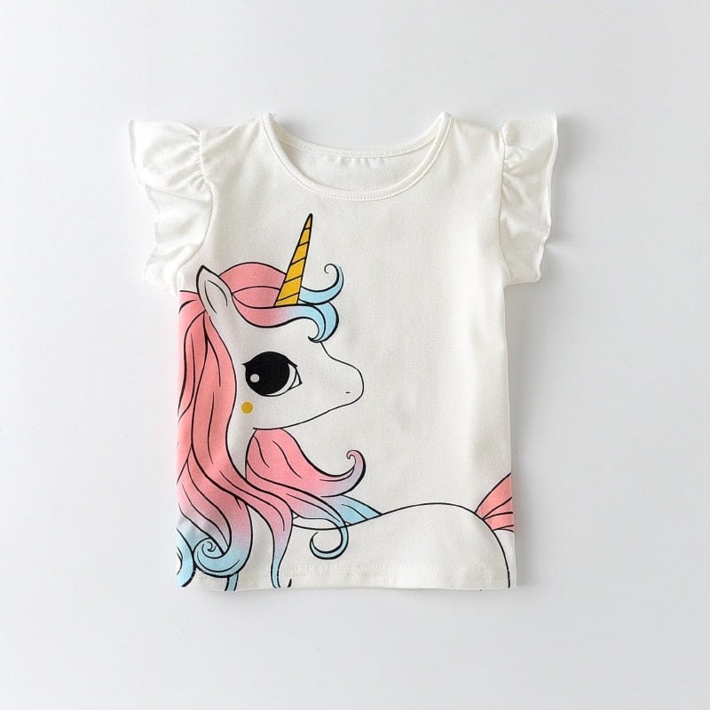 Short Sleeves Unicorn Tees/Tops for Kids Boys/Girls childrensterritory