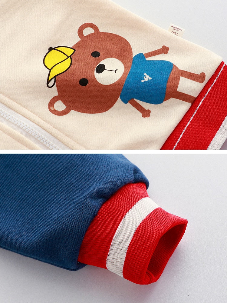 Baby/Kids Letter Cartoon Print Zipper Jacket for Boy childrensterritory