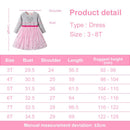 Kids Girls Heart Yarn Long Sleeve Dress childrensterritory