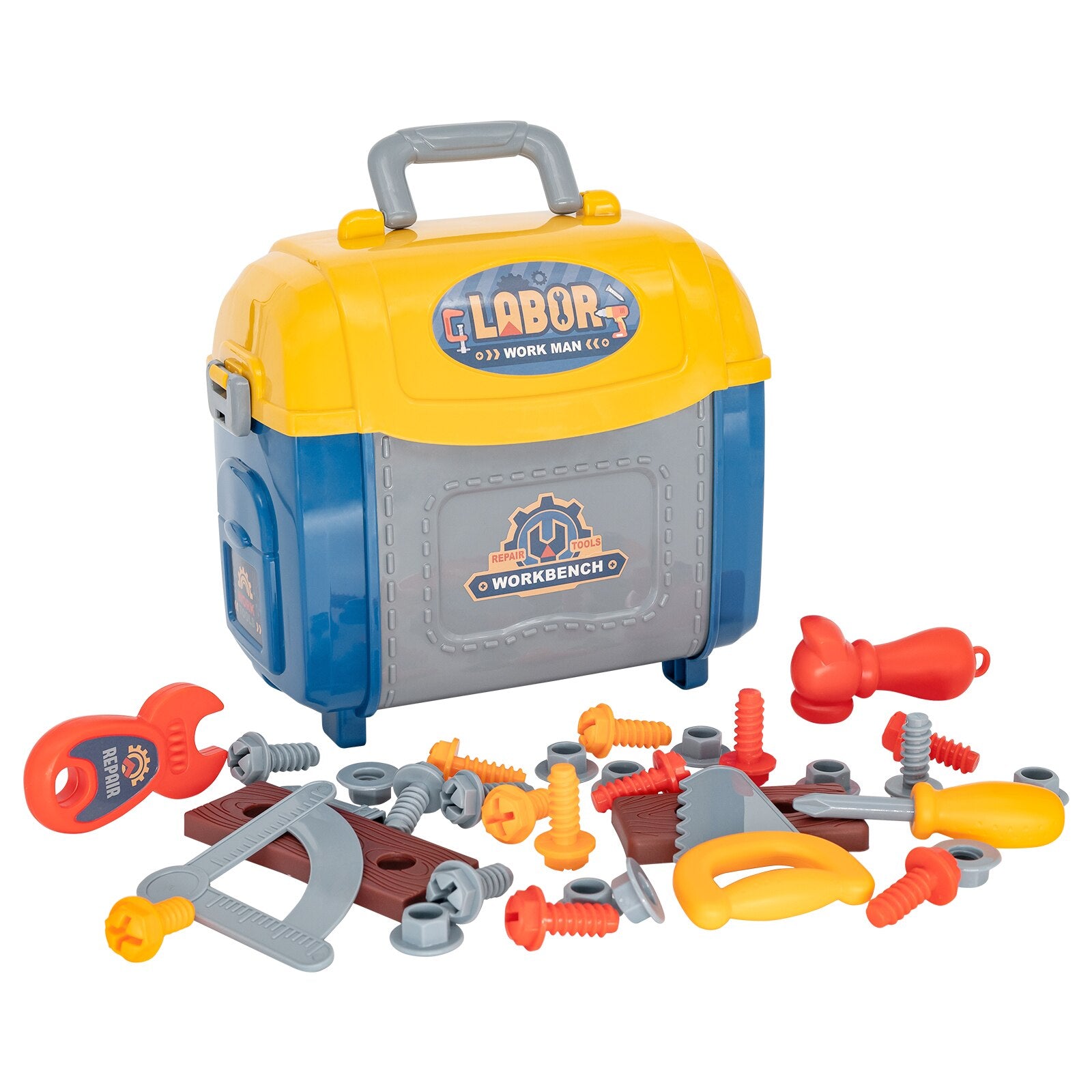 Kids Pretend Play Workbench Tool Box Set Toys childrensterritory