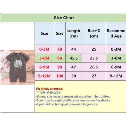 Newborn Boys Short Sleeves Letter Print Bodysuit childrensterritory