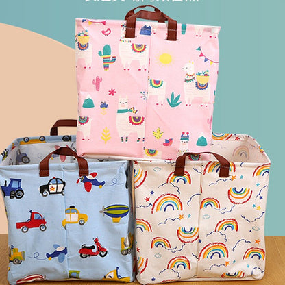 Cartoon Animal Print Cube Folding Storage Boxes childrensterritory
