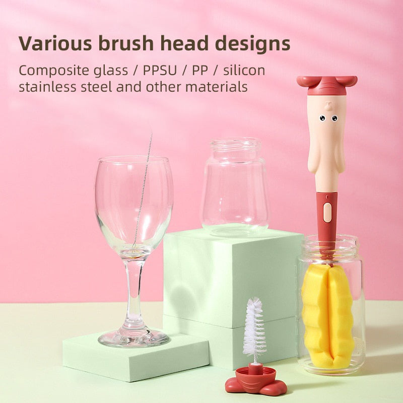 3PCS Baby Cup/Bottle Cleaning Brushes Set childrensterritory