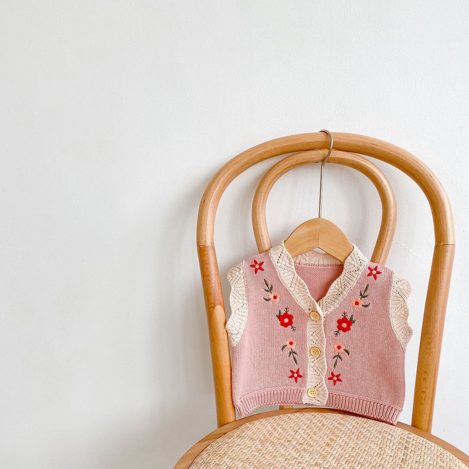 Baby/Toddler Girl Knitted V-neck Cardigan/Vest childrensterritory