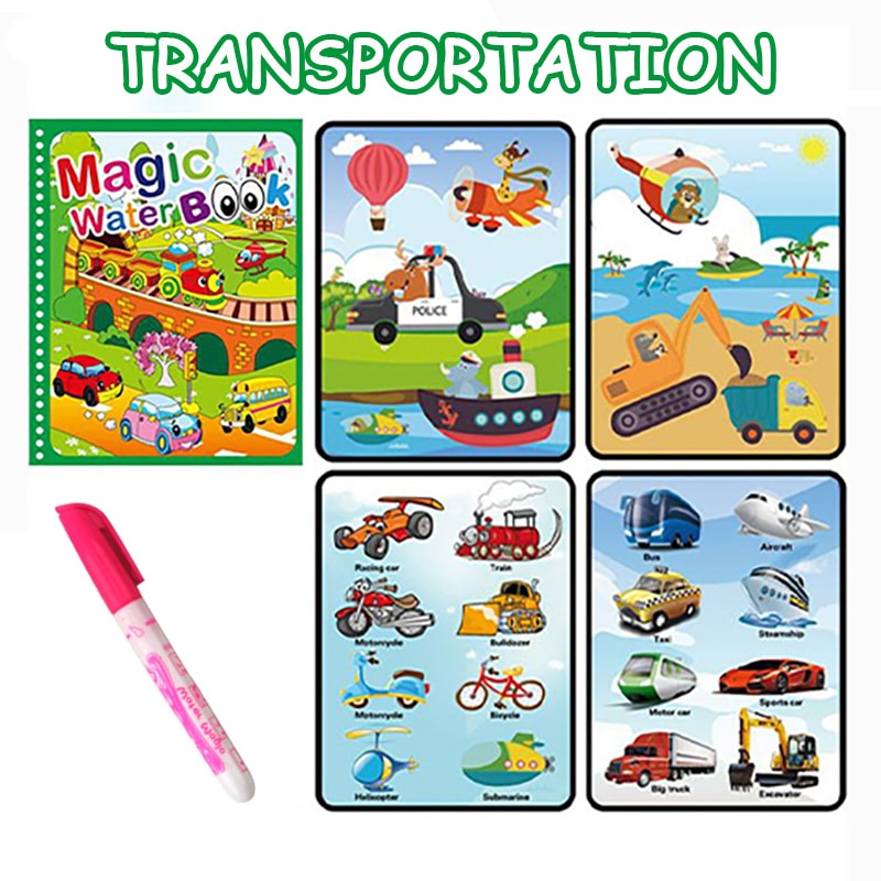 1pcs Reusable Water Drawing Book Educational Toys childrensterritory