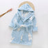 Kids Cartoon Printed Hooded Flannel Bathrobe childrensterritory