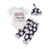 Newborn Baby 3Pcs Letter Print Summer Outfit Set childrensterritory