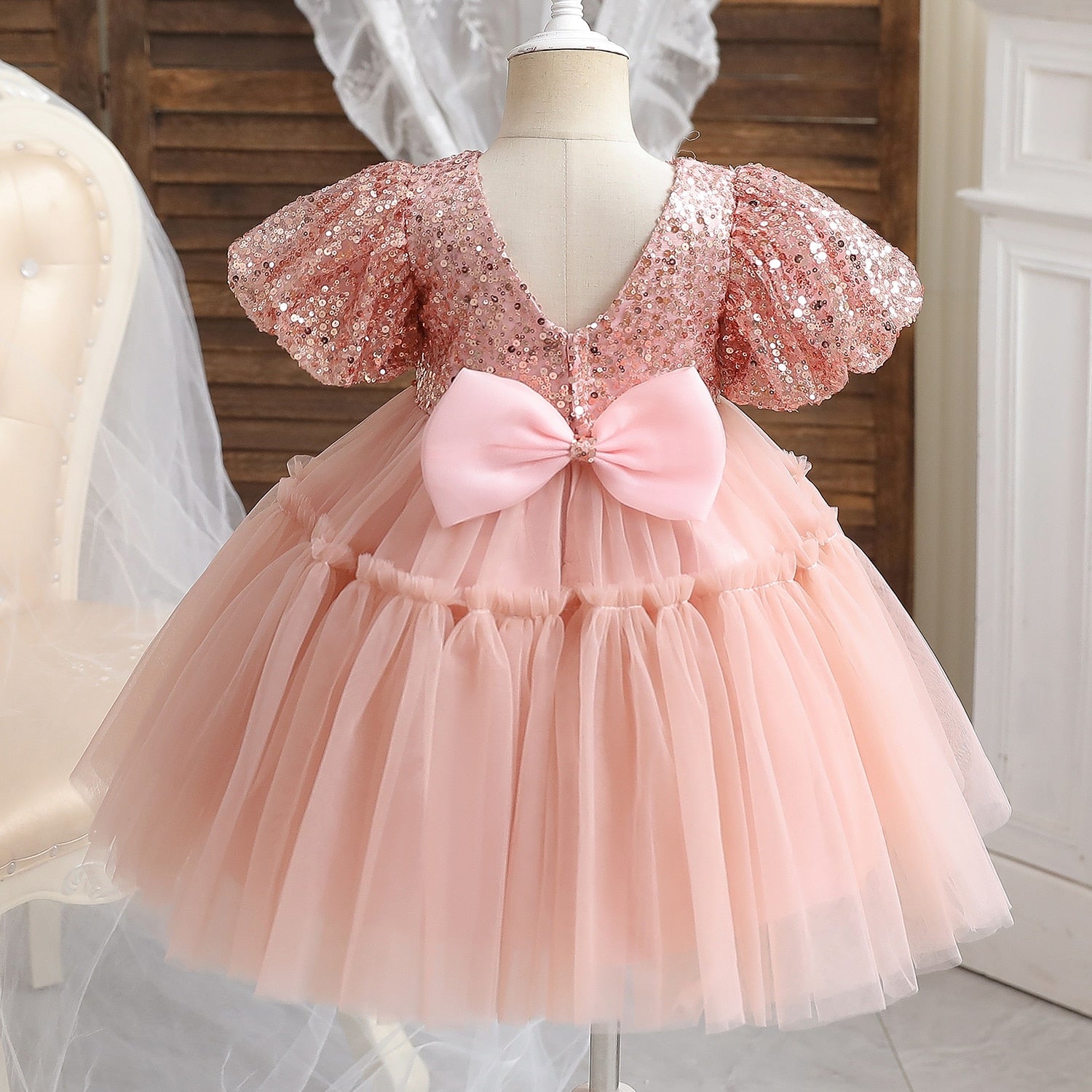 Tutu Baptism Dress | Party Gown for Baby/Kids Girls childrensterritory