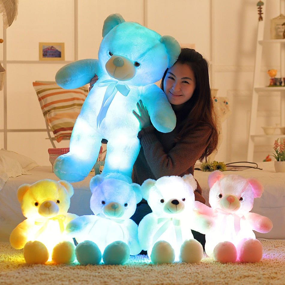 Colorful Glowing Teddy Bear Stuffed Toys for Kids childrensterritory