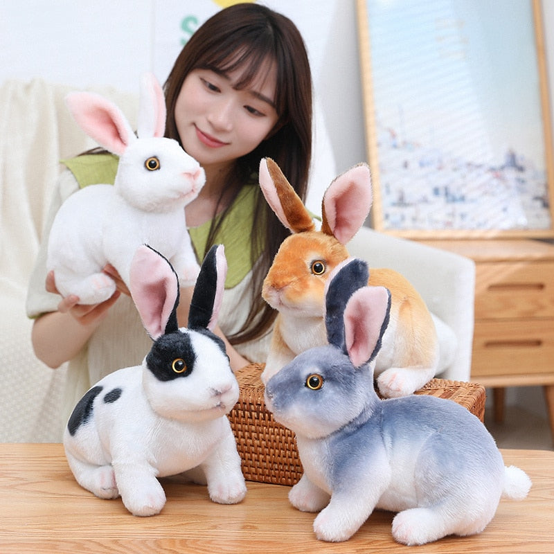 Realistic Rabbit Stuffed Toys for Kids Room Decor childrensterritory
