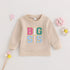 Toddler Girl Letter Print Long Sleeves Pullover Top childrensterritory