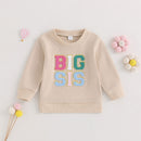 Toddler Girl Letter Print Long Sleeves Pullover Top childrensterritory