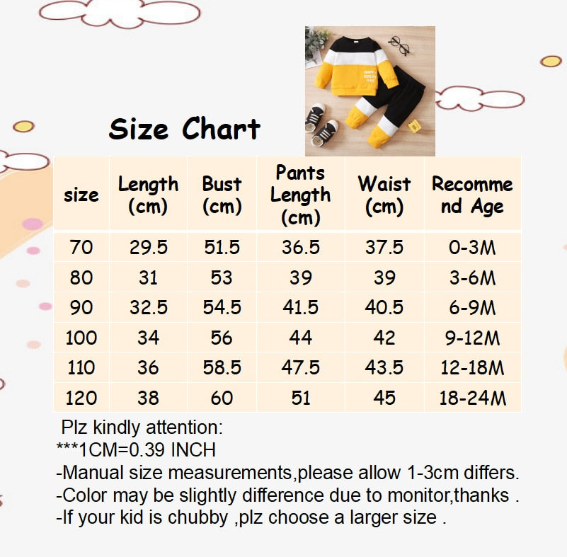 Baby Boy 2PCS Printed Casual Autumn Clothing Set childrensterritory