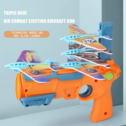 Kids Catapult Plane Gun With 6 Small Plane Toys childrensterritory