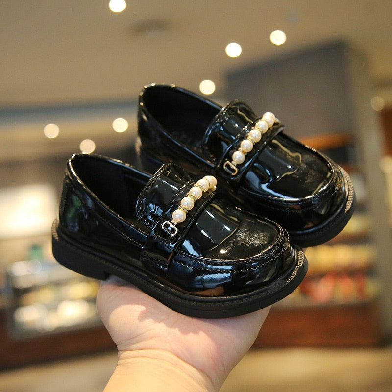 Kids Boys Girls British Style Leather Shoes for Party childrensterritory