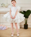 Elegant, Shiny, Lush Little Girl's Wedding Party Dress childrensterritory