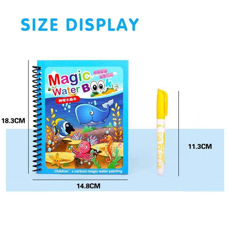 1pcs Reusable Water Drawing Book Educational Toys childrensterritory