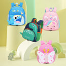 3D Cartoon Deisgn Kids School Backpacks with Traction Line childrensterritory