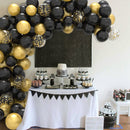 Party Decoration Black Gold Balloon Garland Arch childrensterritory
