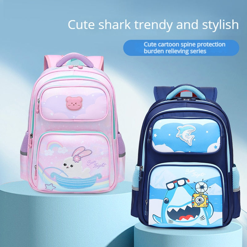 Waterproof Large Capacity Kids School Backpack With Pencil Case childrensterritory