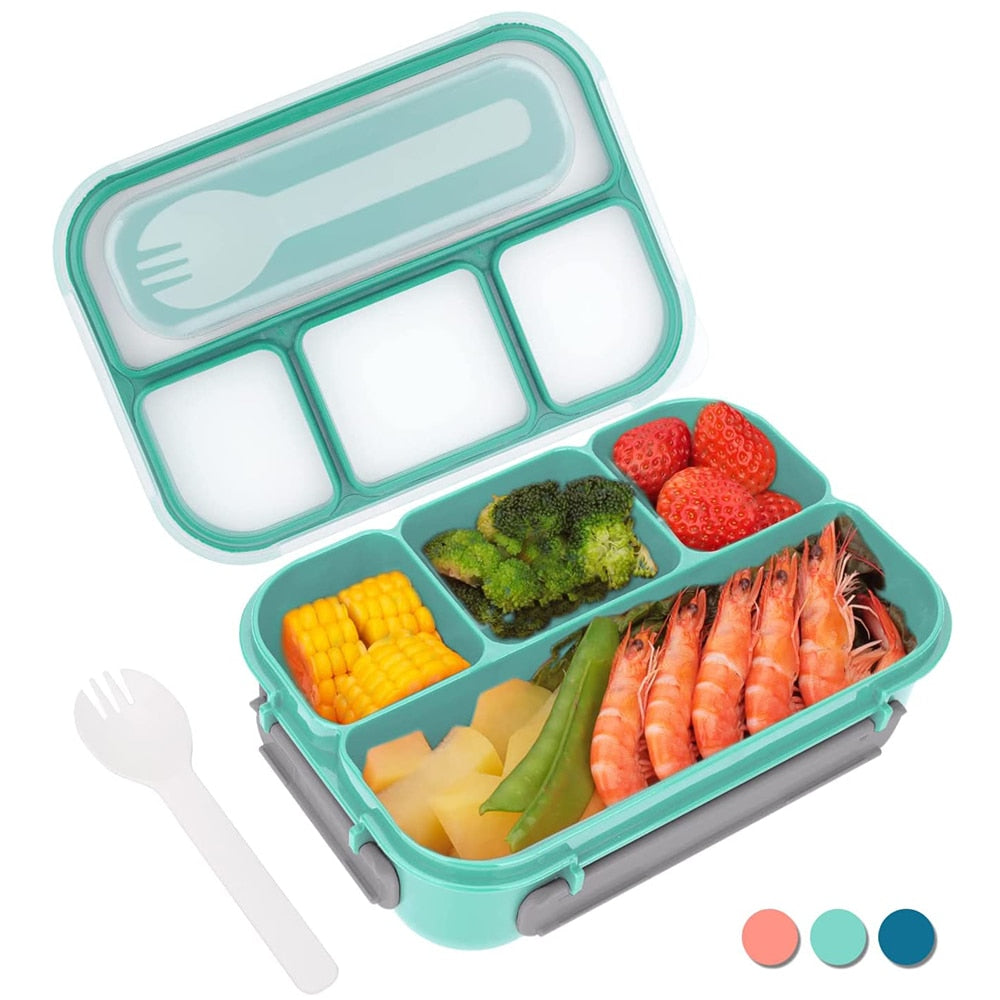 Leak-Proof Kids Lunch Box with 4 Compartments childrensterritory