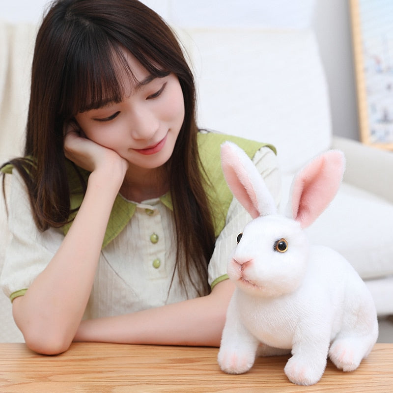 Realistic Rabbit Stuffed Toys for Kids Room Decor childrensterritory