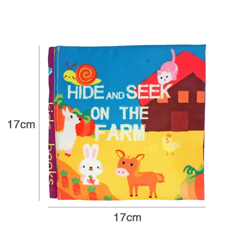 Baby Educational Hide and Seek Tail Cloth Book childrensterritory