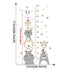 Height Ruler & Cartoon Wall Decals for Kids Room childrensterritory