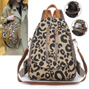 Leopard Print Casual Travel Shoulder Bags For Teenager childrensterritory