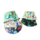6 Colors Kids Cartoon Dinosaur Print Fisherman Hat childrensterritory