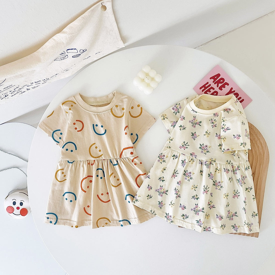 Baby/Kids Girls Cute Printing Summer Casual Dresses childrensterritory