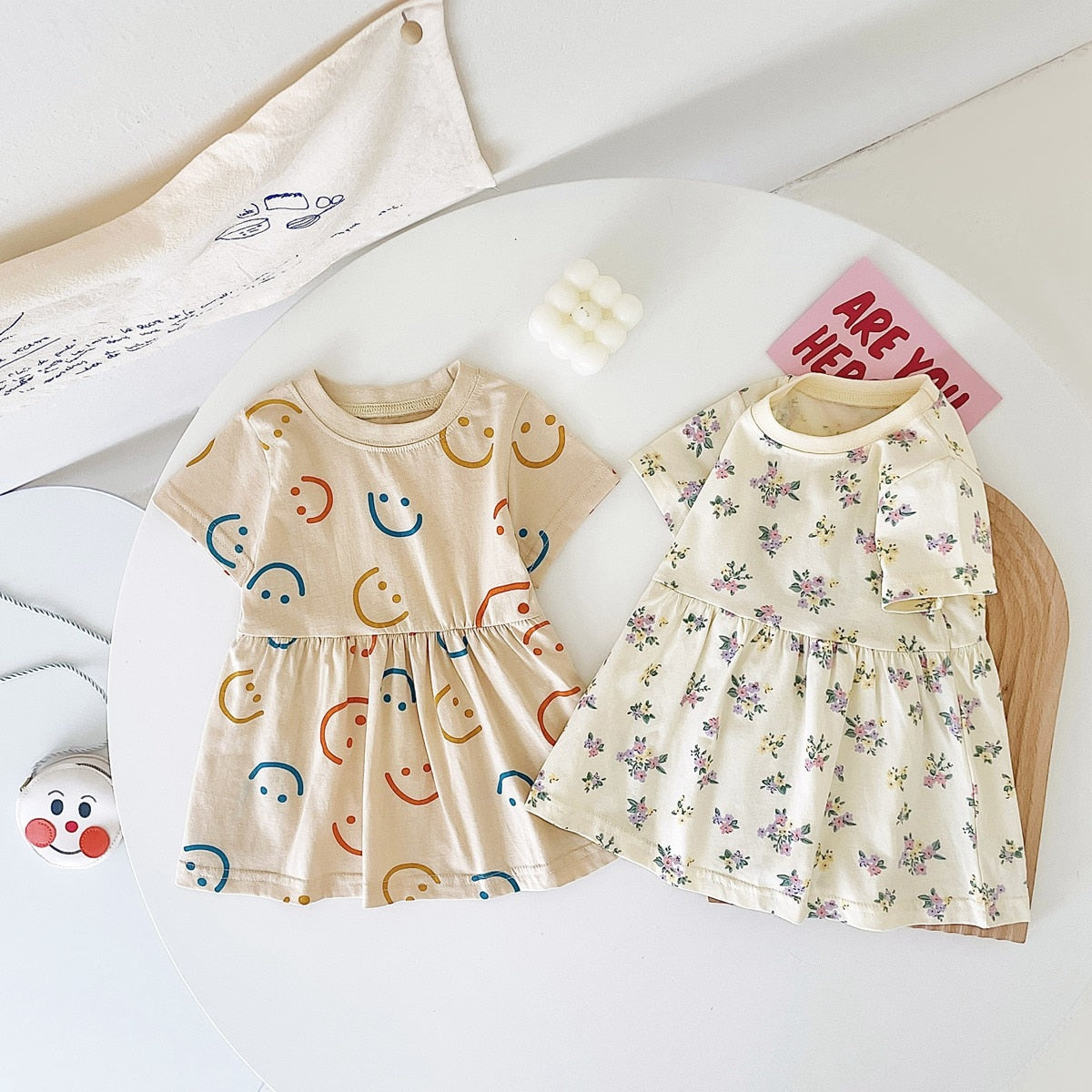 Baby/Kids Girls Cute Printing Summer Casual Dresses childrensterritory