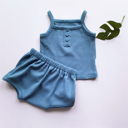 Baby/Toddler Summer Solid Clothes Sets childrensterritory