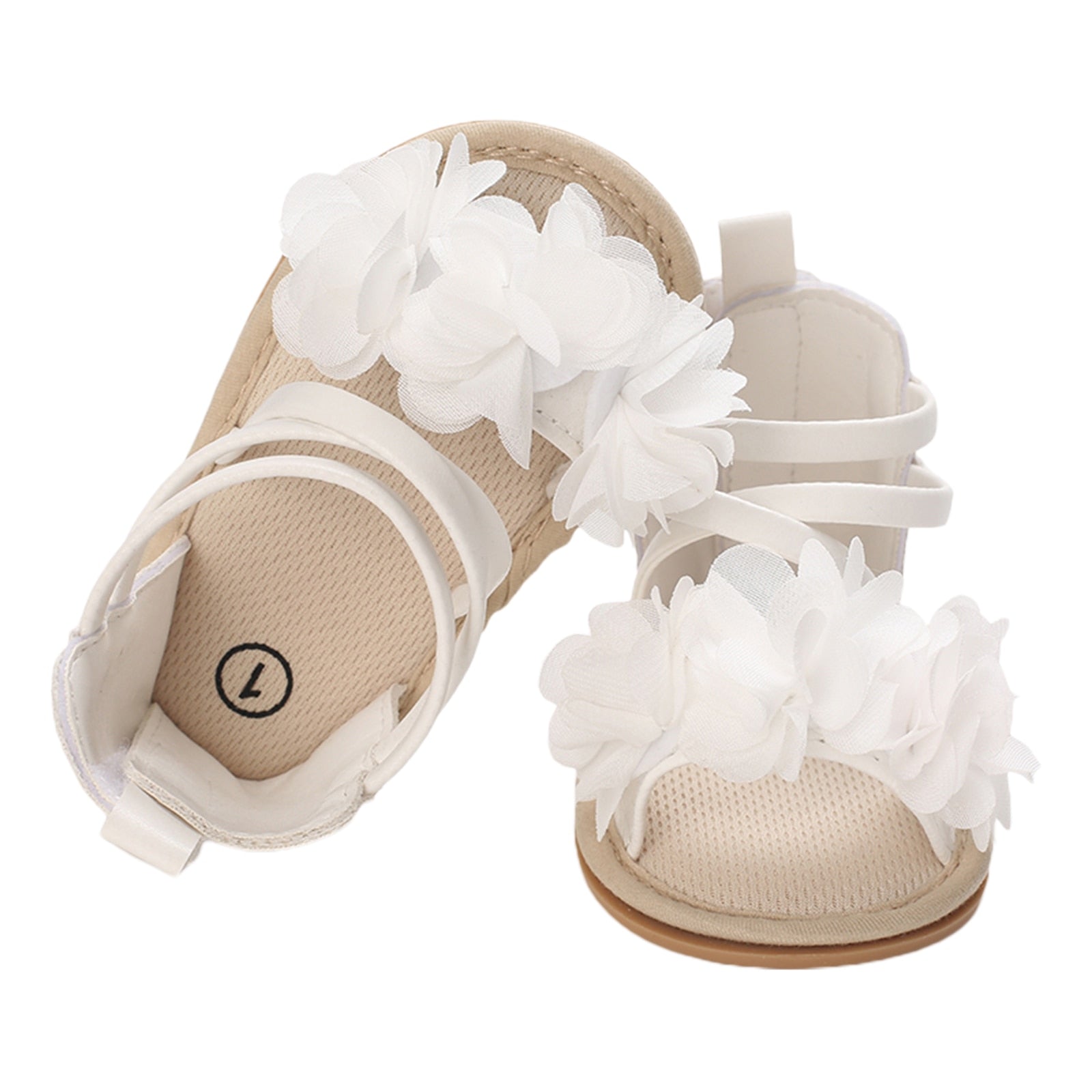 Baby Girls Flower Patchwork Soft Sole Shoes childrensterritory