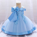 Baby Girls Bow Lace Flower Wedding/Party Gown childrensterritory