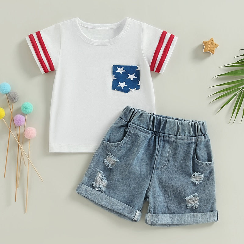 Toddler Unisex Independence Day Outfits childrensterritory