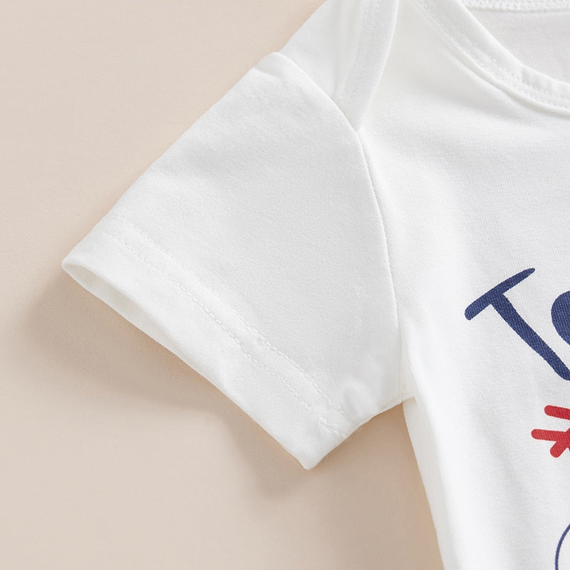 Newborn Baby 3Pcs Letter Print Summer Outfit Set childrensterritory